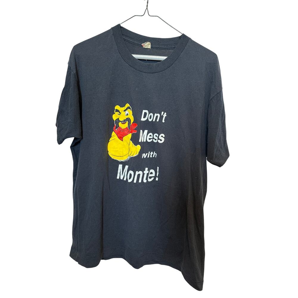 Vintage Monte Alban Mezcal Tee - XL, "Don't Mess With Monte!"